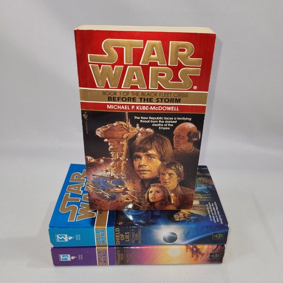 Star Wars The Black Fleet Crisis Trilogy Books 1-3 Paperback Softcover Book Set - Picture 1 of 2